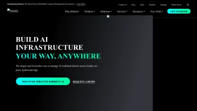 Screenshot of Mirantis.com
