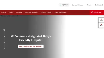 Screenshot of Stanfordchildrens.org