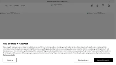 Screenshot of Answear.com