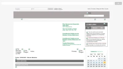 Screenshot of Dof.gob.mx
