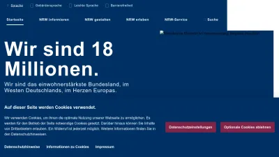Screenshot of Land.nrw