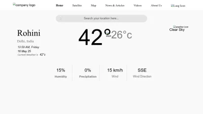 Screenshot preview of skymetweather.com
