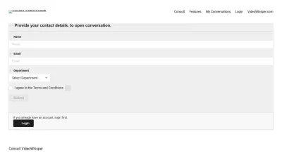 Screenshot of Consult.videowhisper.com