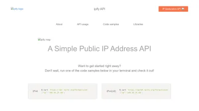 Screenshot of Ipify.org