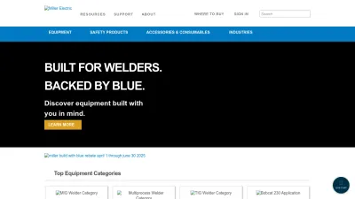 Screenshot of Millerwelds.com