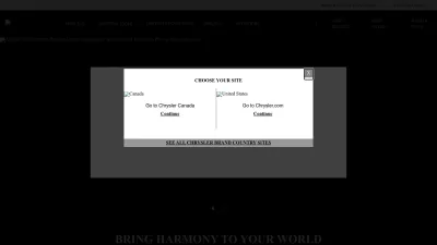 Screenshot of Chrysler.com