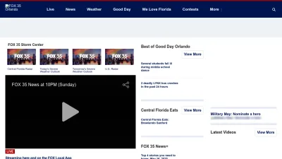 Screenshot preview of fox35orlando.com