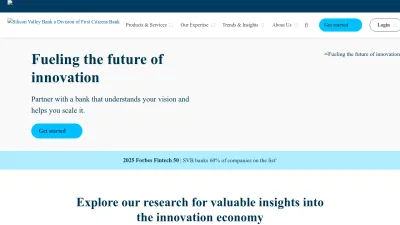 Screenshot of Svb.com