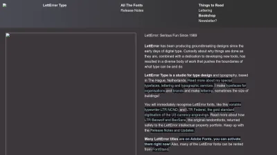 Screenshot preview of letterror.com