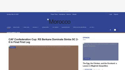 Screenshot of Moroccoworldnews.com