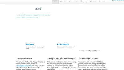 Screenshot of Plupload.com