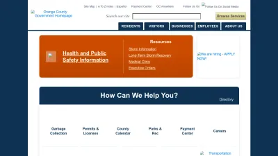 Screenshot of Orangecountyfl.net