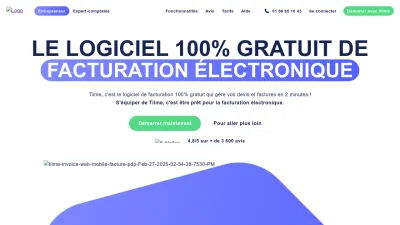 Screenshot of Tiime.fr