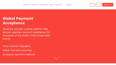 Screenshot of Windcave.com