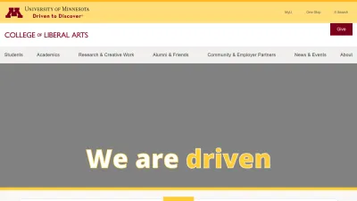 Screenshot of Cla.umn.edu