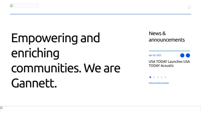 Screenshot of Gannett.com