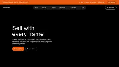 Screenshot of Bambuser.com