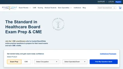 Screenshot of Boardvitals.com