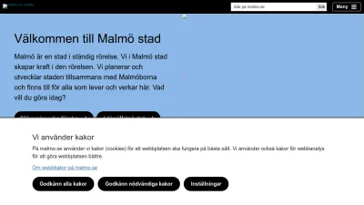 Screenshot of Malmo.se