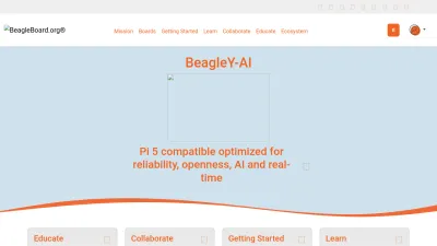 Screenshot of Beagleboard.org