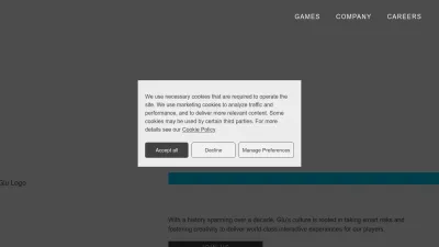 Screenshot of Glu.com