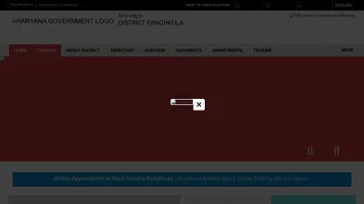 Screenshot of Panchkula.nic.in