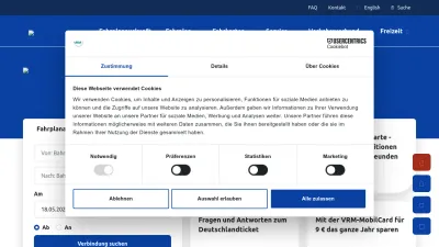 Screenshot of Vrminfo.de