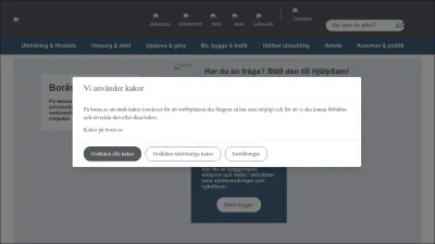 Screenshot of Boras.se