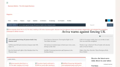 Screenshot of Bmmagazine.co.uk