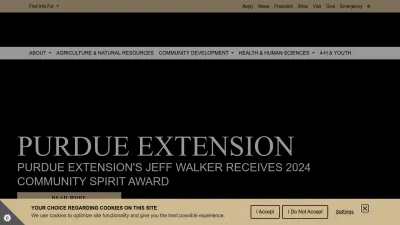 Screenshot of Extension.purdue.edu