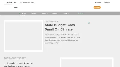 Screenshot of Northcountrypublicradio.org