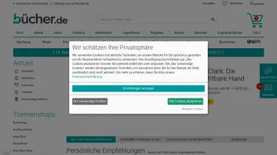 Screenshot of Buecher.de