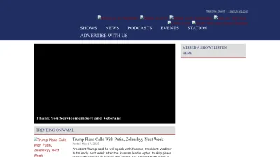 Screenshot of Wmal.com