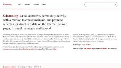 Screenshot of Pending.schema.org