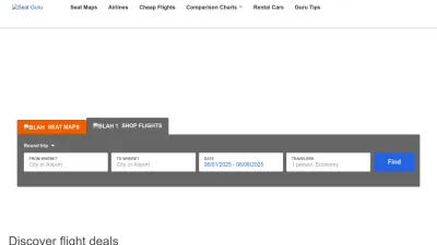 Screenshot of Seatguru.com