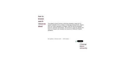 Screenshot of Accent.gmu.edu