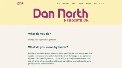 Screenshot of Dannorth.net