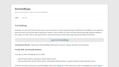 Screenshot of Scholarblogs.emory.edu