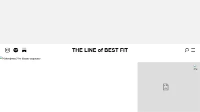 Screenshot of Thelineofbestfit.com