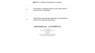 Screenshot preview of kiboit.com