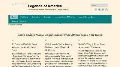 Screenshot of Legendsofamerica.com