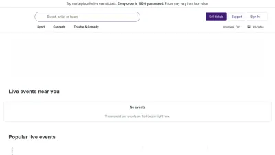 Screenshot of Stubhub.co.uk