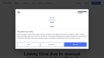 Screenshot of Ninox.com