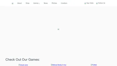 Screenshot of Finji.co