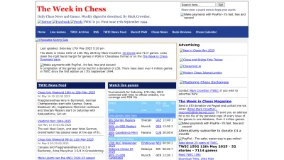 Screenshot of Theweekinchess.com