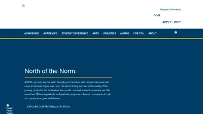 Screenshot of Unco.edu