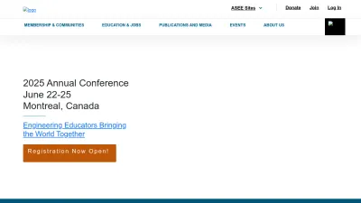 Screenshot of Asee.org