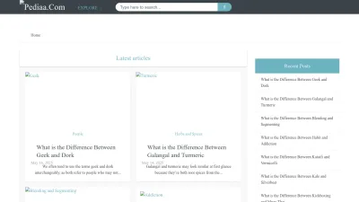Screenshot of Pediaa.com