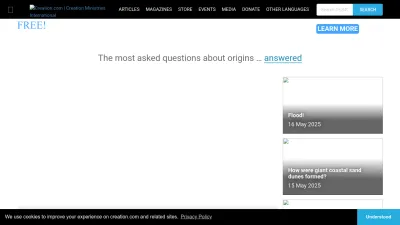 Screenshot of Creation.com