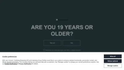 Screenshot of Carlsberggroup.com